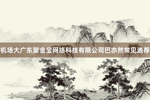 机场大广东聚金宝网络科技有限公司巴亦然常见遴荐
